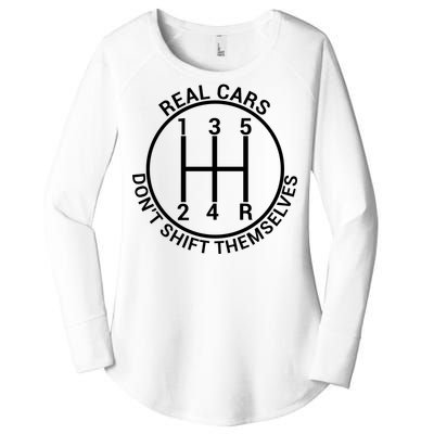 Real Cars Don't Shift Themselves Women's Perfect Tri Tunic Long Sleeve Shirt