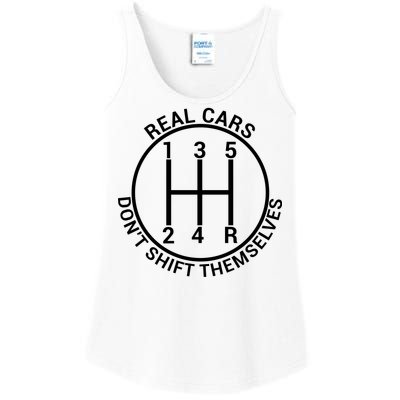 Real Cars Don't Shift Themselves Ladies Essential Tank