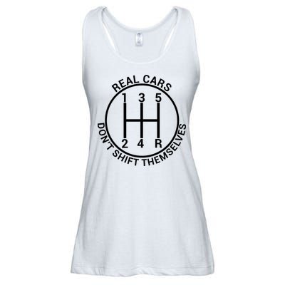 Real Cars Don't Shift Themselves Ladies Essential Flowy Tank