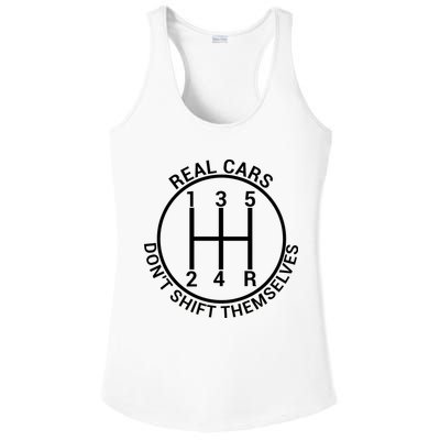 Real Cars Don't Shift Themselves Ladies PosiCharge Competitor Racerback Tank