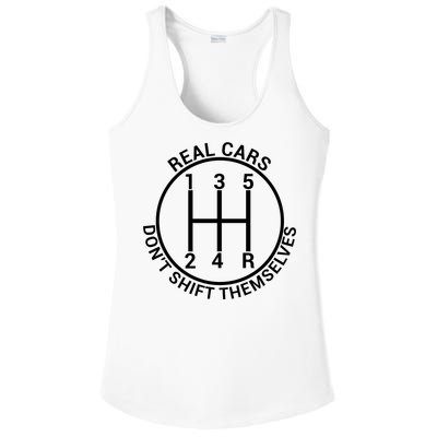 Real Cars Don't Shift Themselves Ladies PosiCharge Competitor Racerback Tank