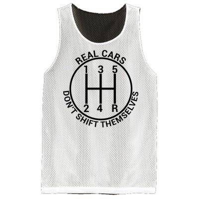 Real Cars Don't Shift Themselves Mesh Reversible Basketball Jersey Tank