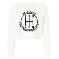 Real Cars Don't Shift Themselves Cropped Pullover Crew