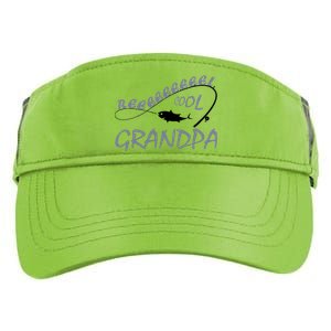 Real Cool Fishing Grandpa Adult Drive Performance Visor