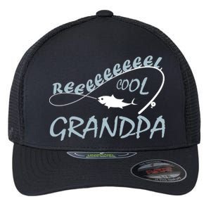 Real Cool Fishing Grandpa Flexfit Unipanel Trucker Cap