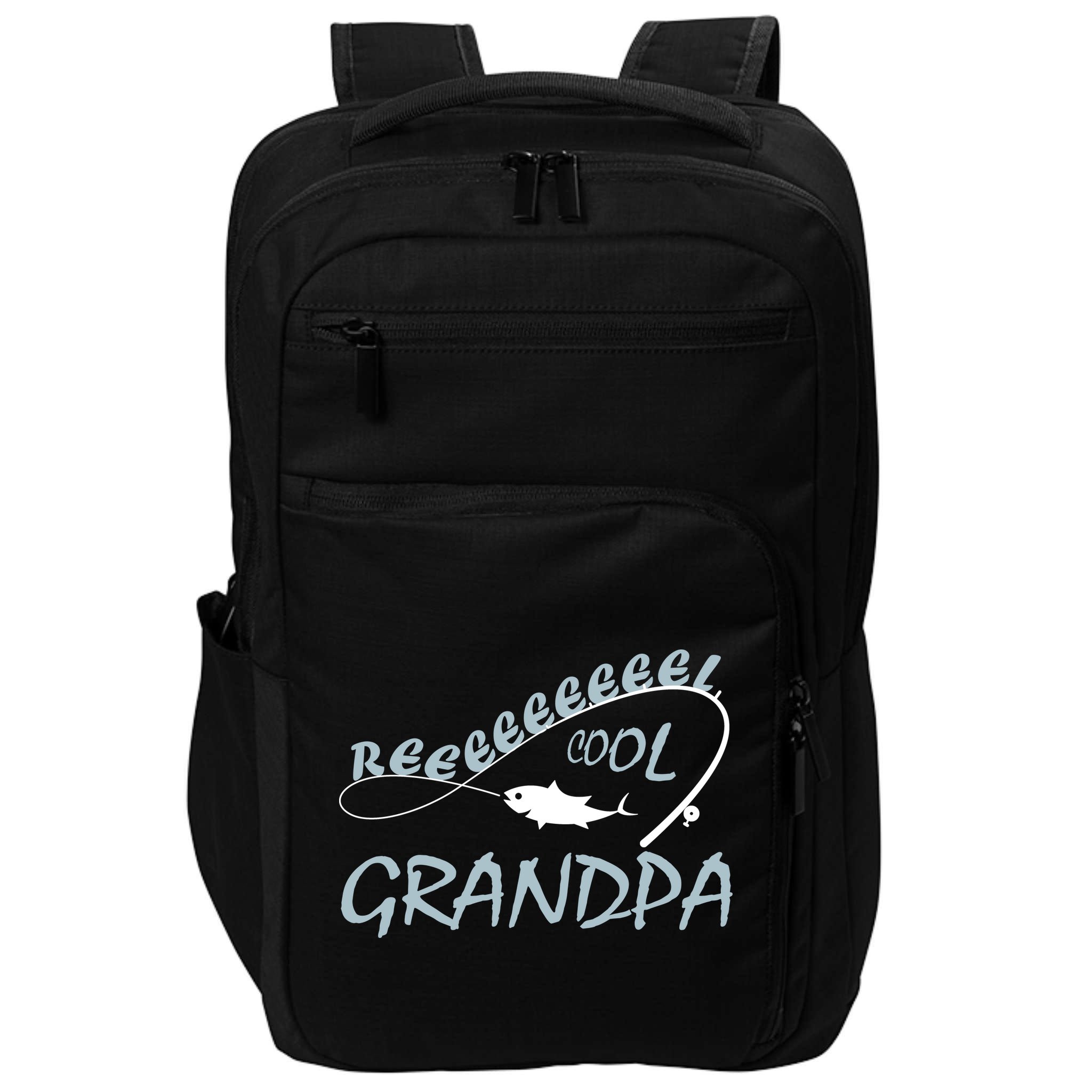 Real Cool Fishing Grandpa Impact Tech Backpack