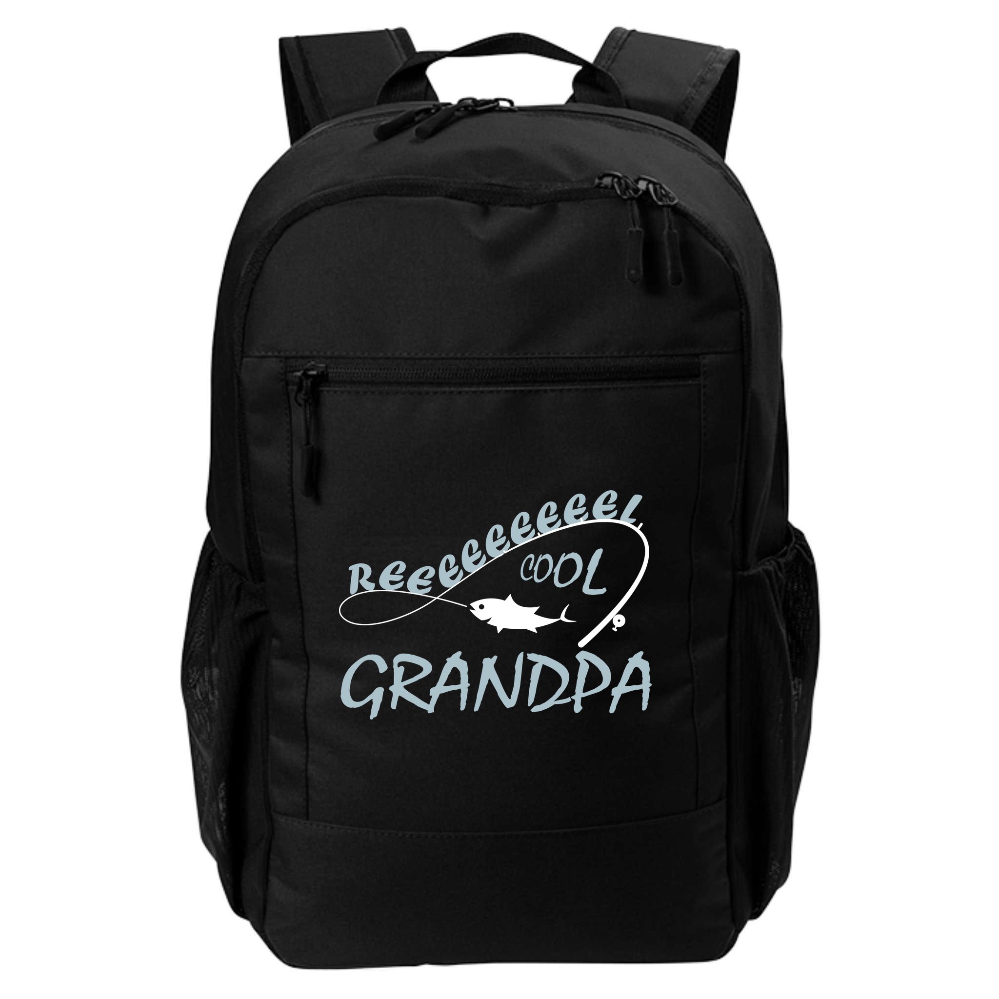 Real Cool Fishing Grandpa Backpack