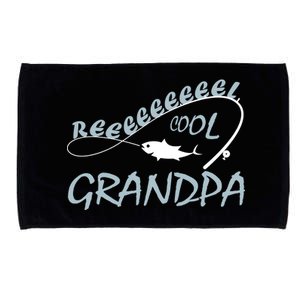 Real Cool Fishing Grandpa Microfiber Hand Towel