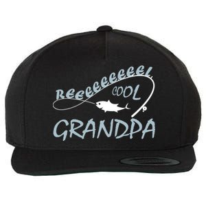 Real Cool Fishing Grandpa Wool Snapback Cap