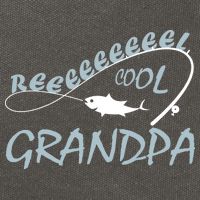 Real Cool Fishing Grandpa Cotton Canvas Backpack