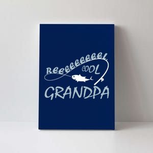 Real Cool Fishing Grandpa Canvas