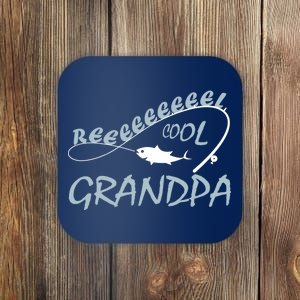 Real Cool Fishing Grandpa Coaster