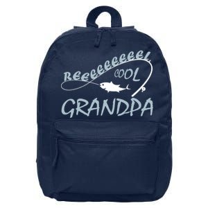 Real Cool Fishing Grandpa 16 in Basic Backpack