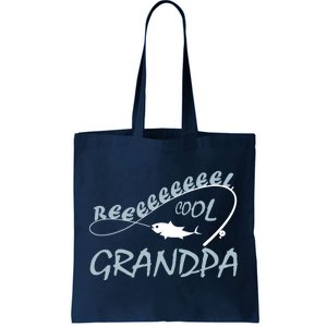 Real Cool Fishing Grandpa Tote Bag