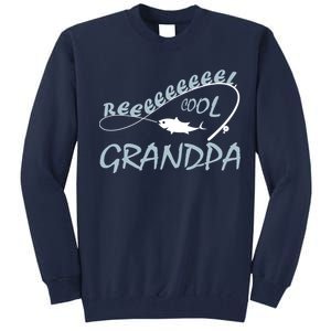 Real Cool Fishing Grandpa Tall Sweatshirt