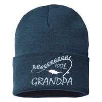 Real Cool Fishing Grandpa Sustainable Knit Beanie