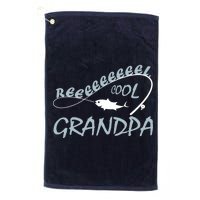 Real Cool Fishing Grandpa Platinum Collection Golf Towel