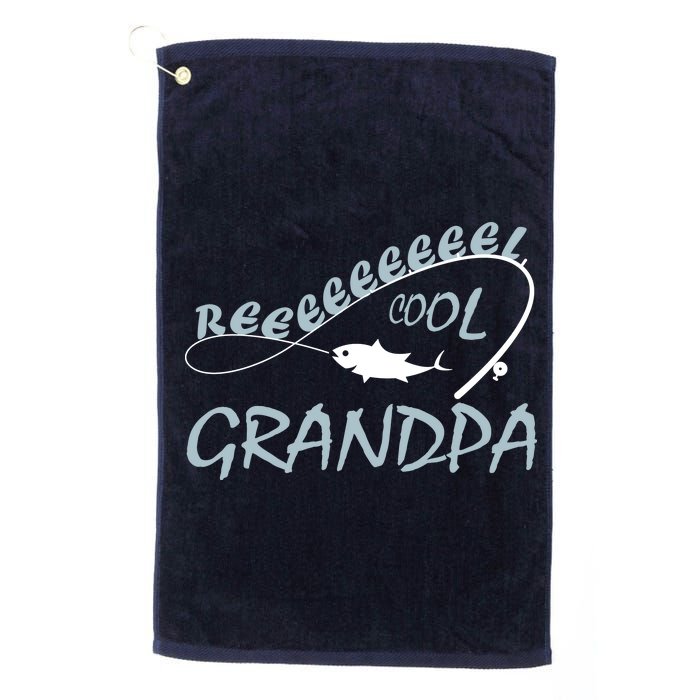 Real Cool Fishing Grandpa Platinum Collection Golf Towel