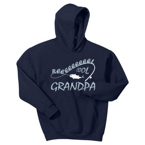 Real Cool Fishing Grandpa Kids Hoodie