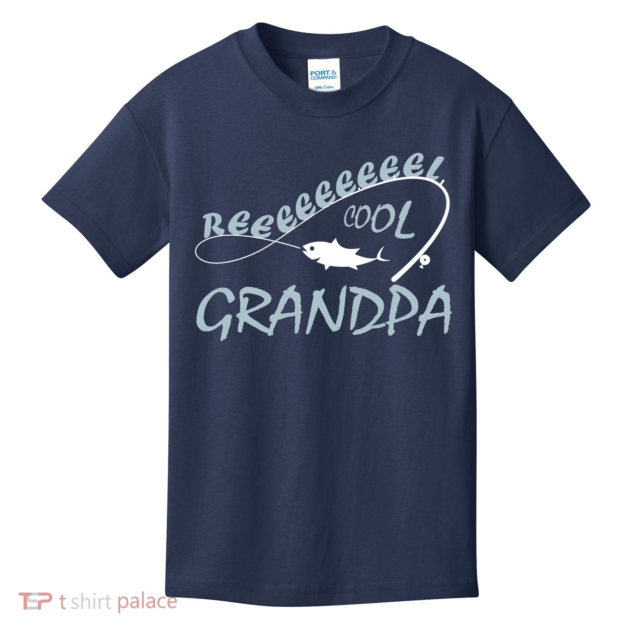 Real Cool Fishing Grandpa Kids T-Shirt