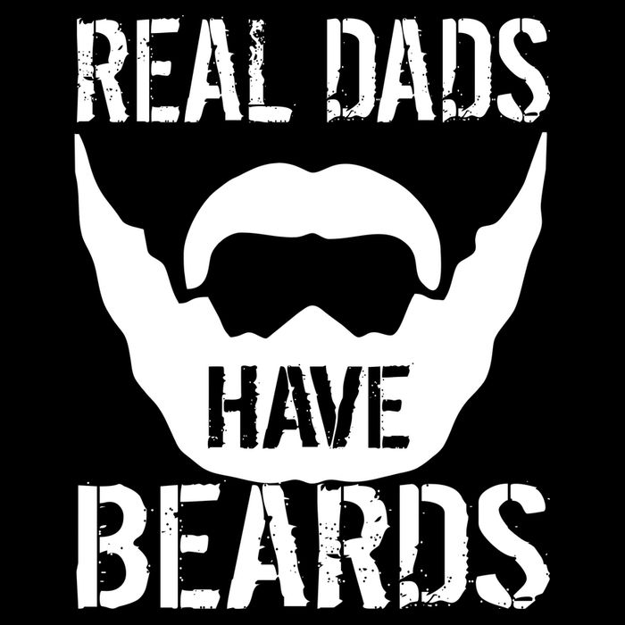 Real Dads Have Beards 7-Panel Snapback Hat