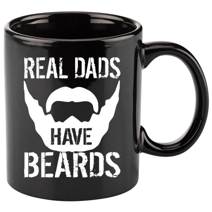 Real Dads Have Beards 11oz C Handle Ceramic Mug