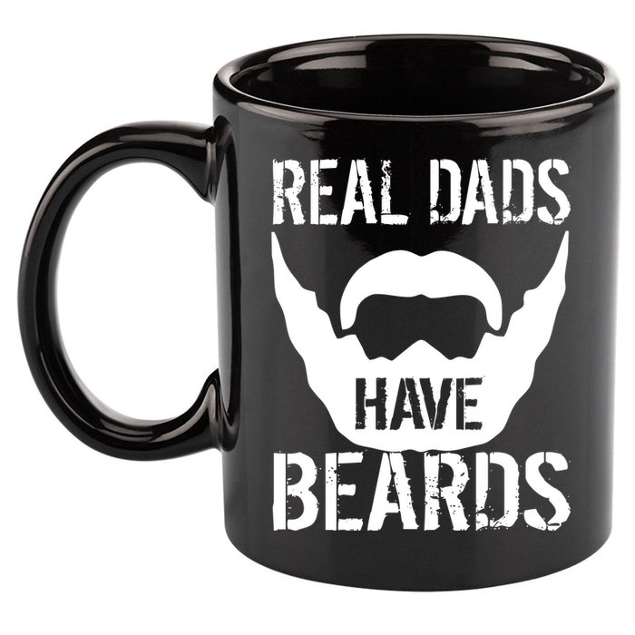 Real Dads Have Beards 11oz C Handle Ceramic Mug