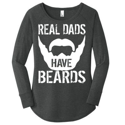 Real Dads Have Beards Women's Perfect Tri Tunic Long Sleeve Shirt