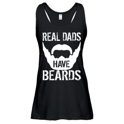 Real Dads Have Beards Ladies Essential Flowy Tank