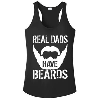 Real Dads Have Beards Ladies PosiCharge Competitor Racerback Tank