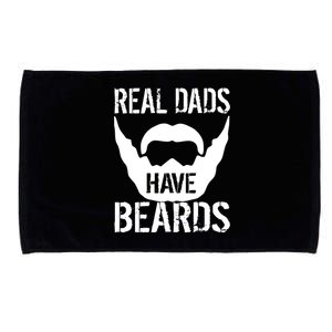 Real Dads Have Beards Microfiber Hand Towel