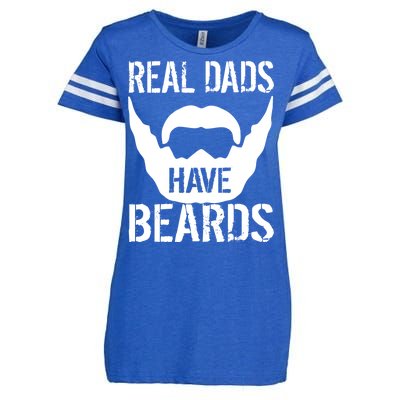 Real Dads Have Beards Enza Ladies Jersey Football T-Shirt