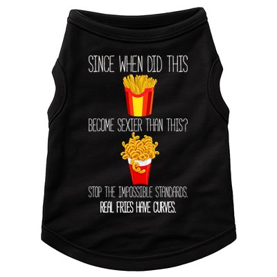 Real Fries Have Curves Funny Curly Fries Doggie Tank