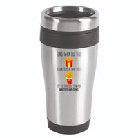 Real Fries Have Curves Funny Curly Fries 16oz Travel Tumbler