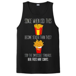 Real Fries Have Curves Funny Curly Fries PosiCharge Competitor Tank