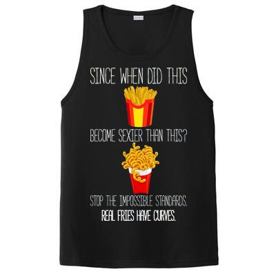 Real Fries Have Curves Funny Curly Fries PosiCharge Competitor Tank