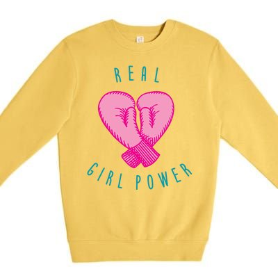 Real Girl Power Boxing  Premium Crewneck Sweatshirt