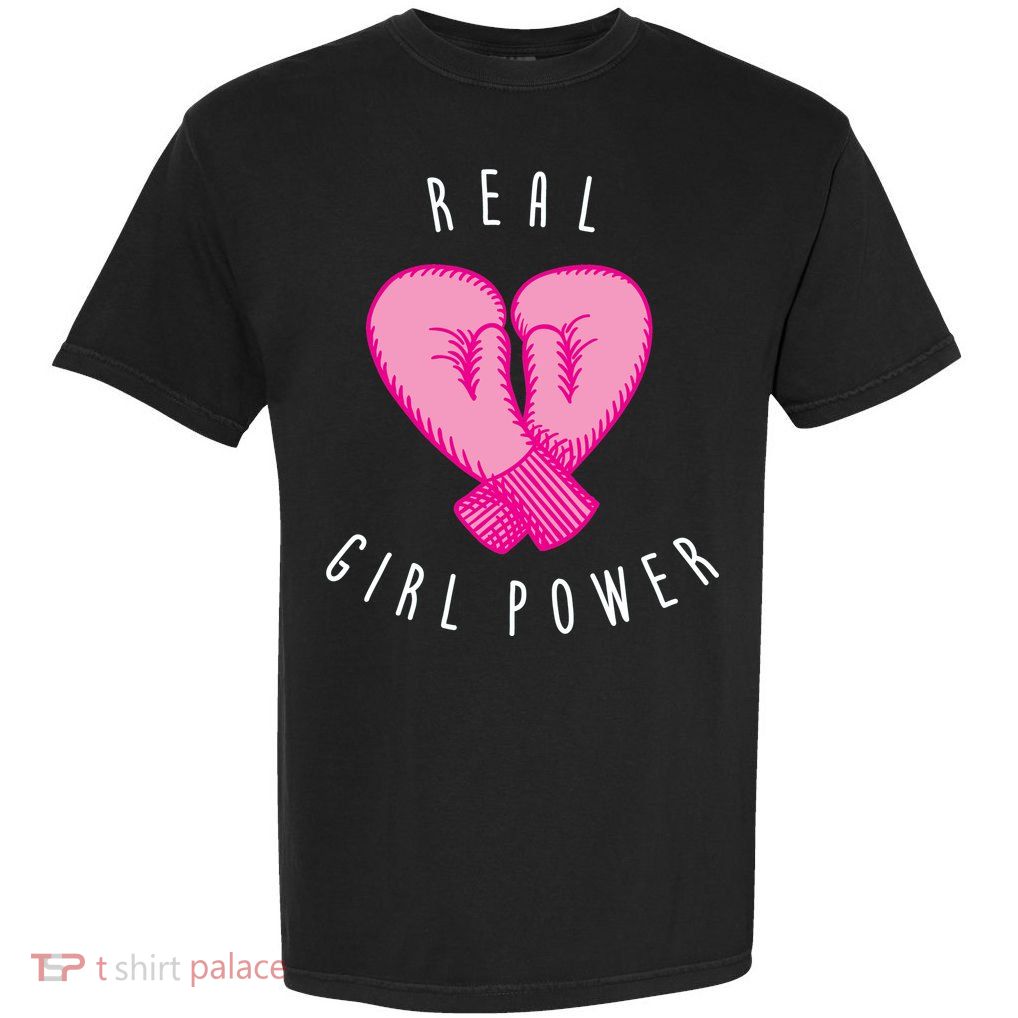 Real Girl Power Boxing  Garment-Dyed Heavyweight T-Shirt