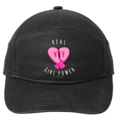 Real Girl Power Boxing  7-Panel Snapback Hat