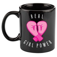 Real Girl Power Boxing  11oz C Handle Ceramic Mug