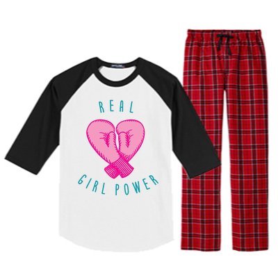 Real Girl Power Boxing  Raglan Sleeve Pajama Set