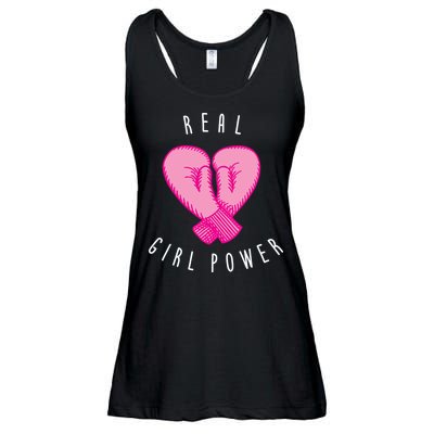 Real Girl Power Boxing  Ladies Essential Flowy Tank