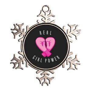 Real Girl Power Boxing  Metallic Star Ornament