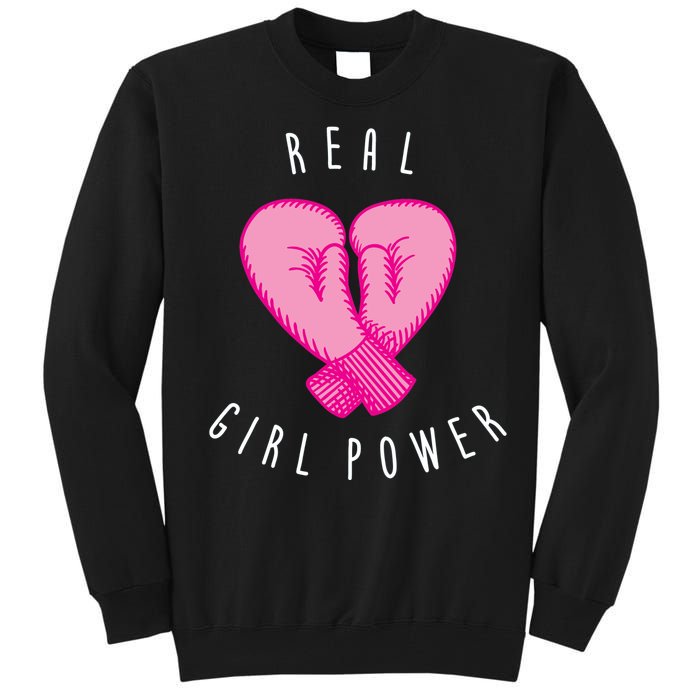 Real Girl Power Boxing  Tall Sweatshirt