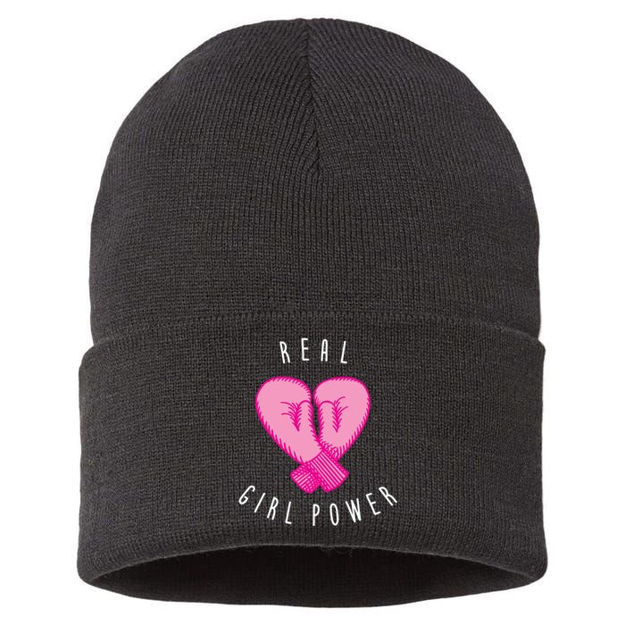 Real Girl Power Boxing  Sustainable Knit Beanie