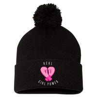 Real Girl Power Boxing  Pom Pom 12in Knit Beanie