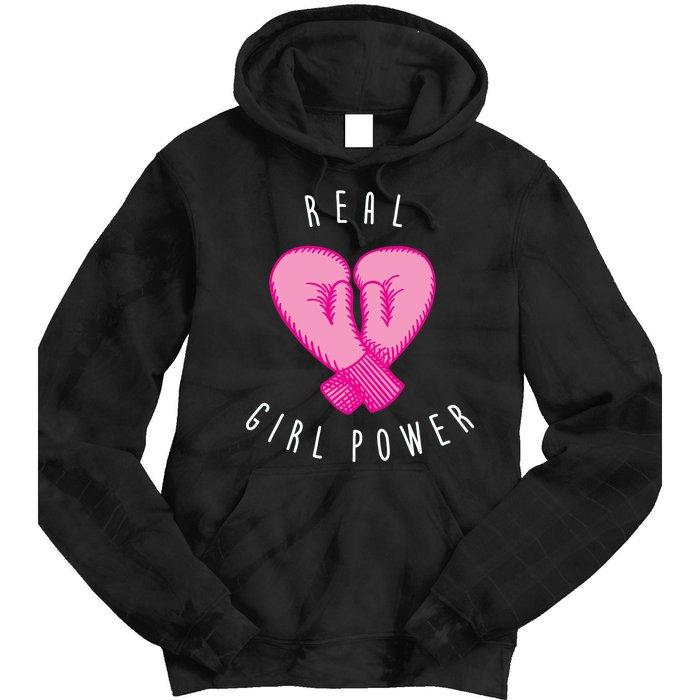 Real Girl Power Boxing  Tie Dye Hoodie