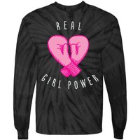 Real Girl Power Boxing  Tie-Dye Long Sleeve Shirt