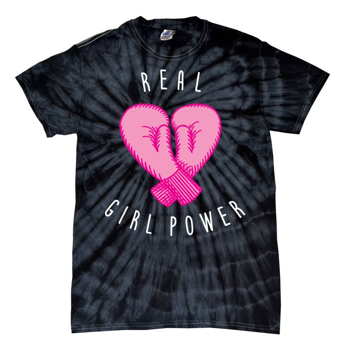 Real Girl Power Boxing  Tie-Dye T-Shirt