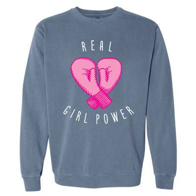 Real Girl Power Boxing  Garment-Dyed Sweatshirt